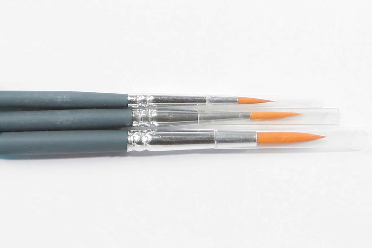 Watercolour brush pack 3pcs round ass.
